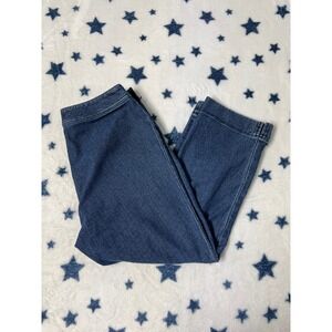 Coldwater Creek Natural Fit Denim Capri Pants Womens Size 4 Blue